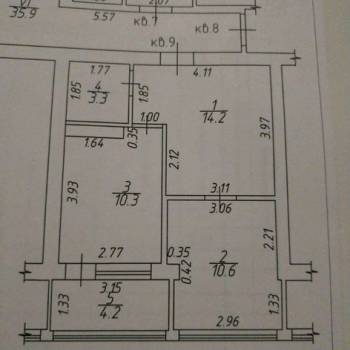 Продается 1-комнатная квартира, 43 м²
