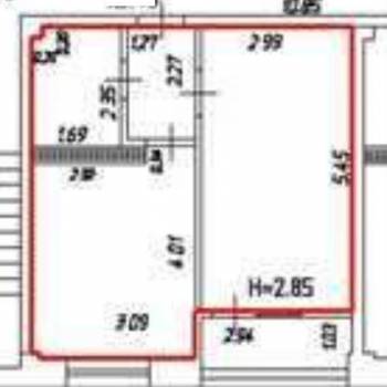 Продается 1-комнатная квартира, 38 м²