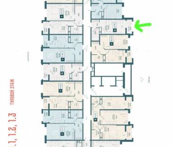 Продается 1-комнатная квартира, 23 м²