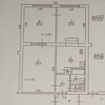 Продается 3-х комнатная квартира, 56,3 м²