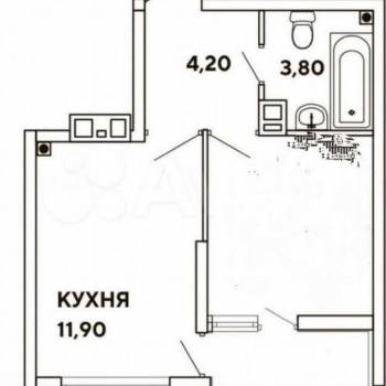 Продается 1-комнатная квартира, 28,9 м²