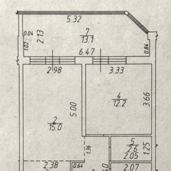 Продается 2-х комнатная квартира, 57,4 м²