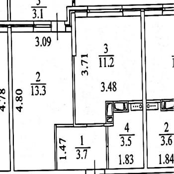 Продается 1-комнатная квартира, 34 м²