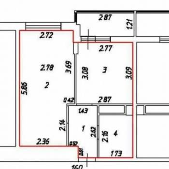 Продается 1-комнатная квартира, 34,5 м²