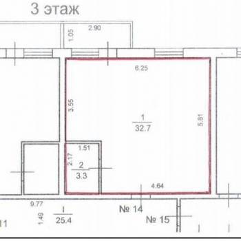 Продается 1-комнатная квартира, 36 м²