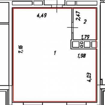 Продается 3-х комнатная квартира, 45 м²