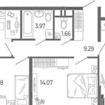 Продается 3-х комнатная квартира, 67,6 м²