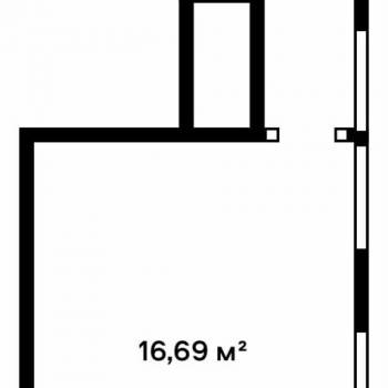 Продается 2-х комнатная квартира, 21,7 м²