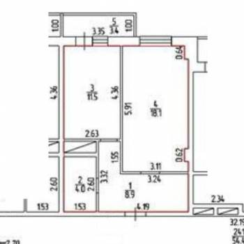 Продается 2-х комнатная квартира, 46 м²