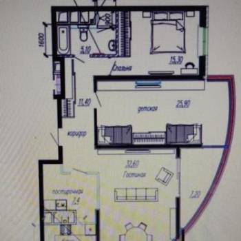 Продается 3-х комнатная квартира, 91 м²