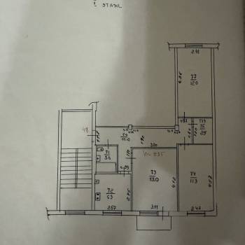 Продается 3-х комнатная квартира, 60 м²