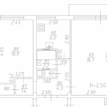 Продается 2-х комнатная квартира, 43 м²