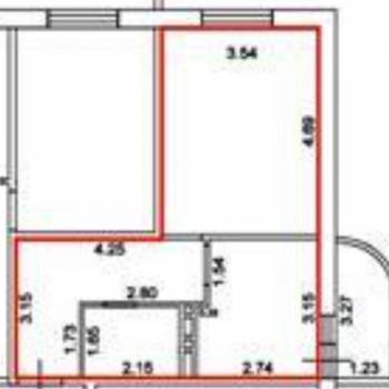 Продается 1-комнатная квартира, 38,5 м²