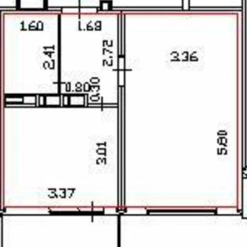 Продается 1-комнатная квартира, 38 м²