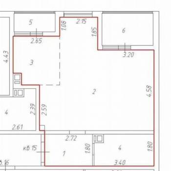 Продается 2-х комнатная квартира, 58 м²