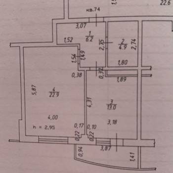 Сдается 1-комнатная квартира, 47 м²