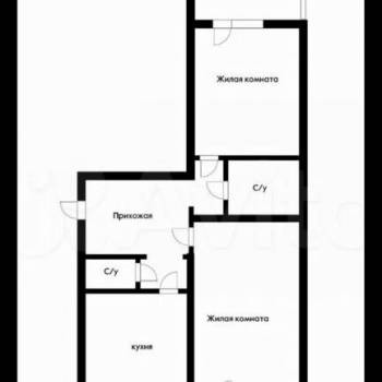Продается 2-х комнатная квартира, 70 м²
