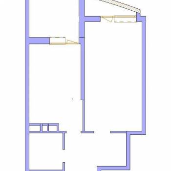 Продается 1-комнатная квартира, 43,8 м²