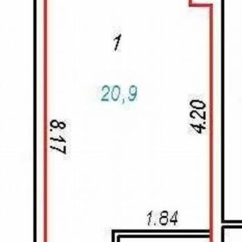 Продается 1-комнатная квартира, 24 м²