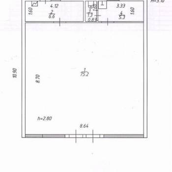 Продается Нежилое помещение, 90 м²
