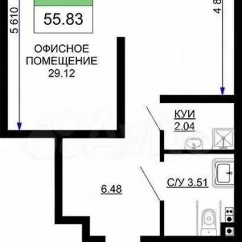 Продается Нежилое помещение, 57,2 м²