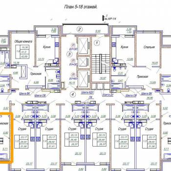 Продается 1-комнатная квартира, 32,8 м²