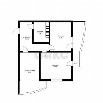 Продается 2-х комнатная квартира, 56 м²
