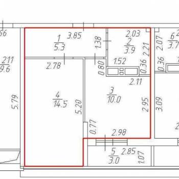 Продается 1-комнатная квартира, 38 м²
