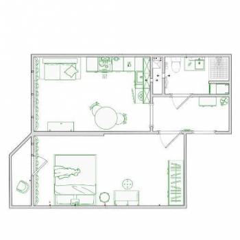Сдается 1-комнатная квартира, 40 м²