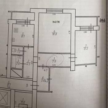 Продается 2-х комнатная квартира, 55,4 м²