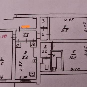 Продается 3-х комнатная квартира, 69 м²