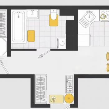 Сдается 1-комнатная квартира, 47 м²