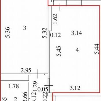 Сдается 1-комнатная квартира, 44,3 м²