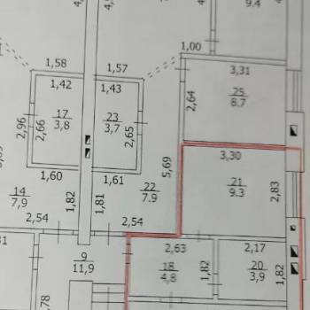 Продается 1-комнатная квартира, 32,3 м²