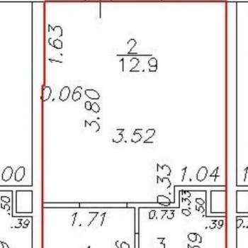 Продается 1-комнатная квартира, 19,9 м²