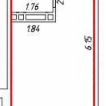 Продается 1-комнатная квартира, 20,2 м²