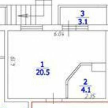 Продается 1-комнатная квартира, 24,6 м²