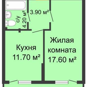 Сдается 1-комнатная квартира, 37,2 м²