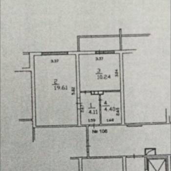 Продается 1-комнатная квартира, 42 м²
