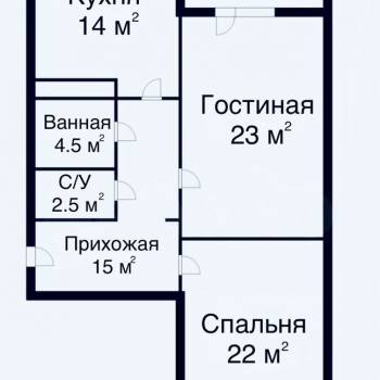 Продается 2-х комнатная квартира, 80 м²