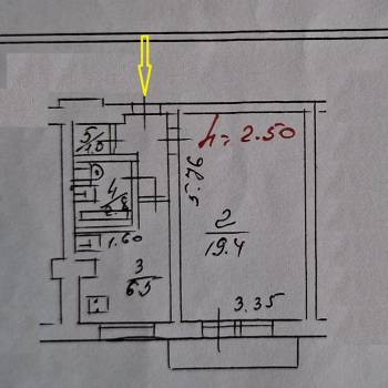 Продается 1-комнатная квартира, 33,7 м²