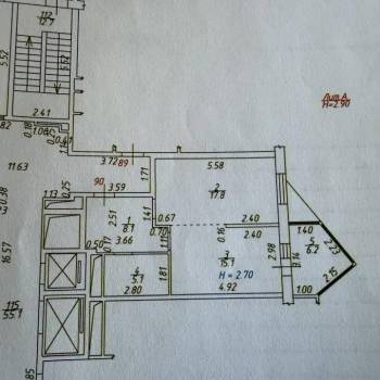 Продается 1-комнатная квартира, 53 м²