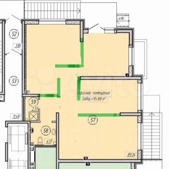 Продается Нежилое помещение, 95 м²