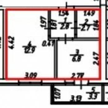Продается 1-комнатная квартира, 25,2 м²