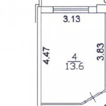 Продается 1-комнатная квартира, 43,8 м²