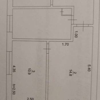 Продается 3-х комнатная квартира, 50,5 м²