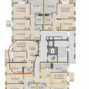 Продается 3-х комнатная квартира, 70 м²