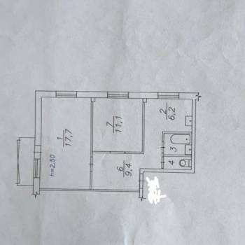 Продается 2-х комнатная квартира, 47,7 м²