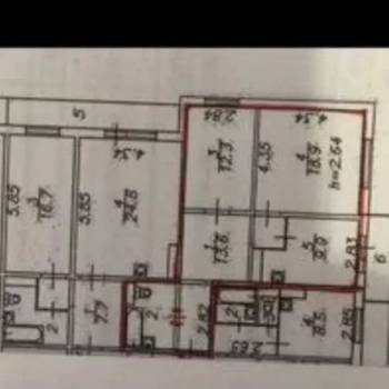 Продается 2-х комнатная квартира, 61 м²