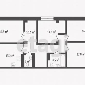 Продается Многокомнатная квартира, 104,4 м²